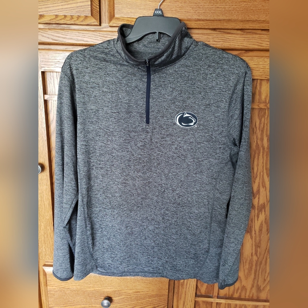 Women's Penn State Colosseum Gray 1/4 Zip Long Sleeve Pullover Sz. M